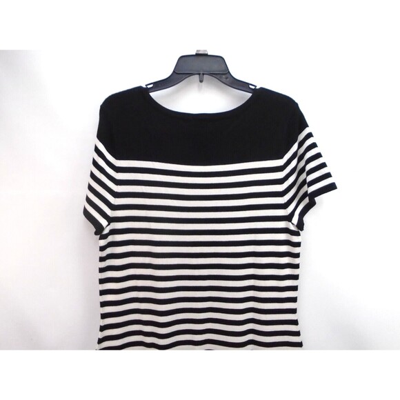 Torrid Knit Short Shift Sweater Dress Women Size 1X Striped 2656707 Short Sleeve - Picture 7 of 10